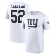 Men's Jonathan Casillas New York Giants Legend White 2024 Salute to Service Performance T-Shirt