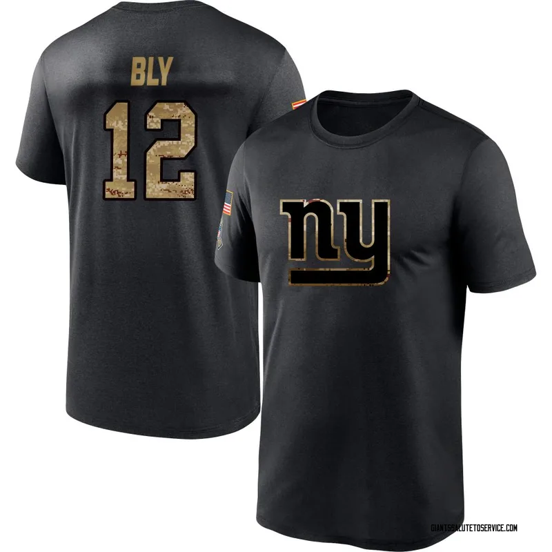 Men's Jordan Bly New York Giants Black 2020 Salute To Service Performance T-Shirt