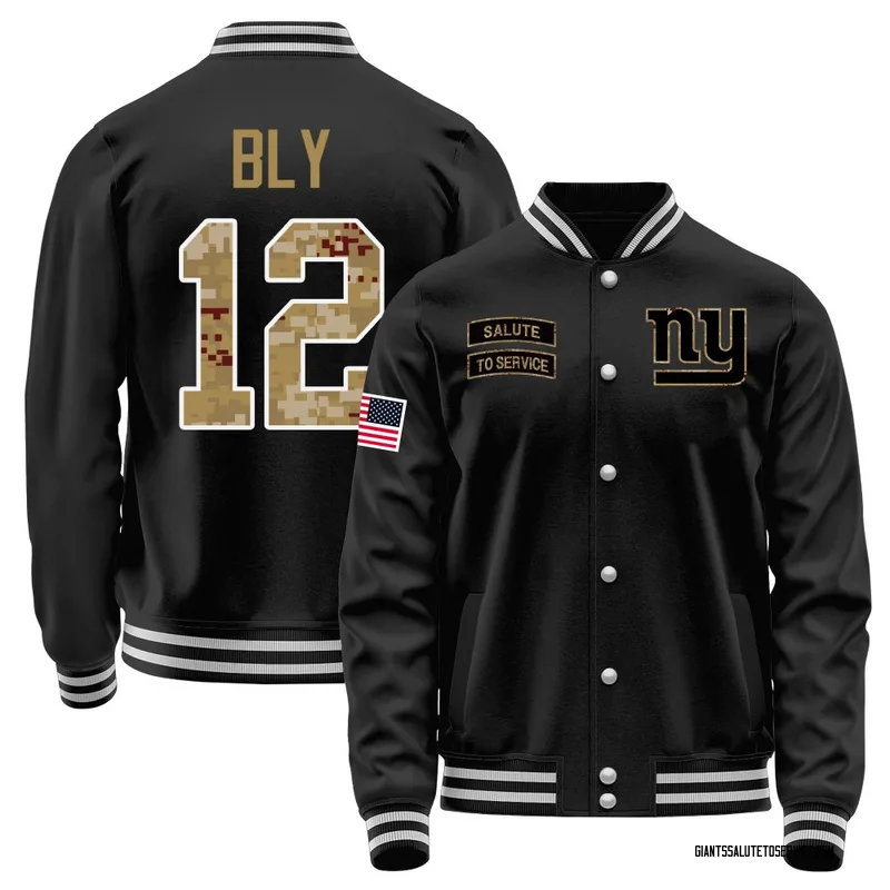 Men's Jordan Bly New York Giants Black Salute to Service Sideline Performance Jacket