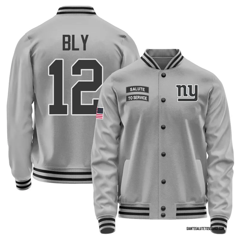 Men's Jordan Bly New York Giants Gray Salute to Service Performance Jacket
