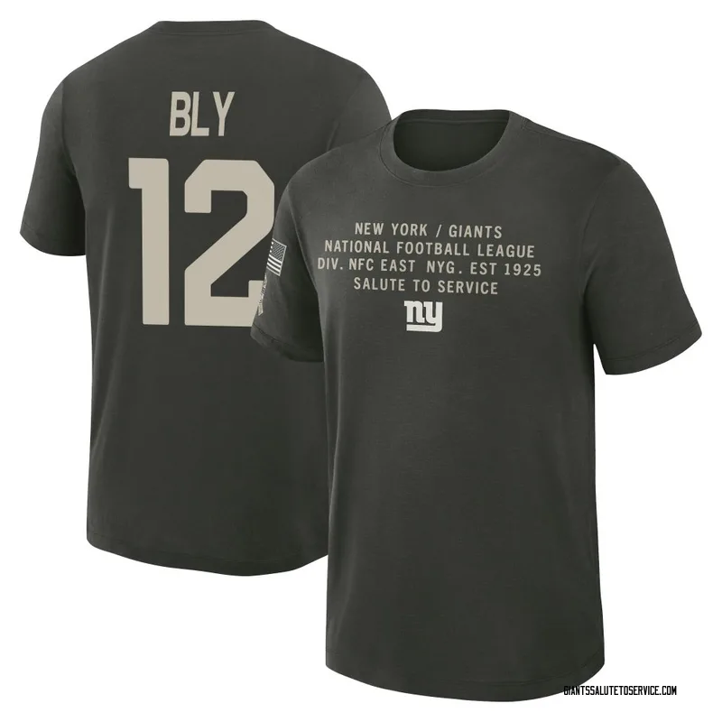 Men's Jordan Bly New York Giants Green Dark/ 2025 Salute to Service Sideline Slub T-Shirt