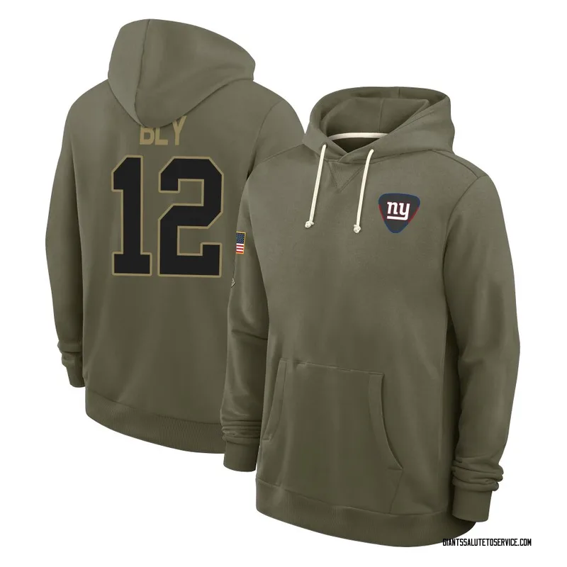 Men's Jordan Bly New York Giants Olive 2025 Salute to Service Hoodie