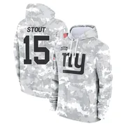 Men's Jordan Stout New York Giants Camo Arctic 2024 Salute to Service Club Fleece Pullover Hoodie