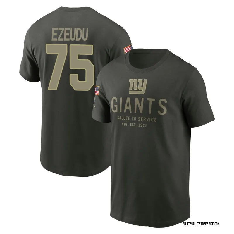 Men's Joshua Ezeudu New York Giants Green Forest/ 2025 Salute to Service Sideline Primary Edge T-Shirt