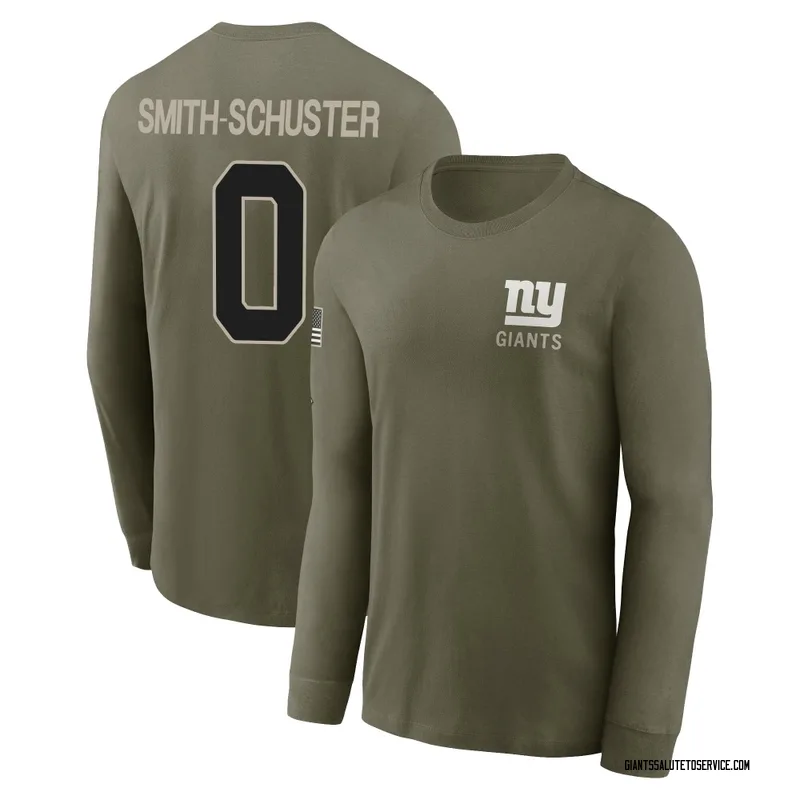 Men's JuJu Smith-Schuster New York Giants Olive 2025 Salute to Service Sideline Long Sleeve T-Shirt