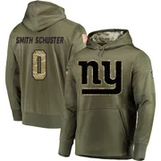 Men's JuJu Smith-Schuster New York Giants Olive Salute to Service Pullover Hoodie