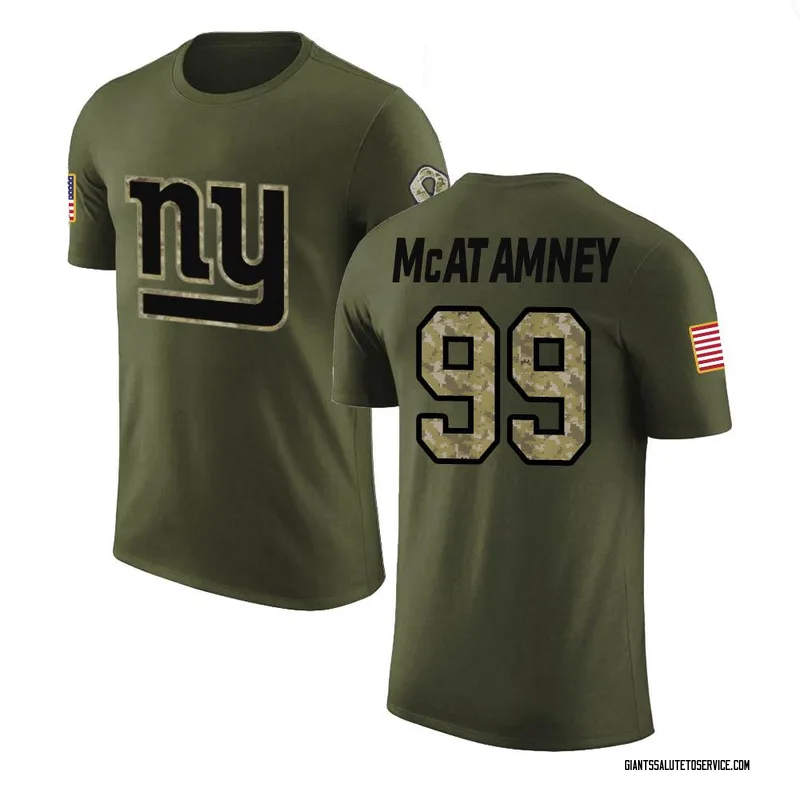 Men's Jude McAtamney New York Giants Legend Olive Salute to Service T-Shirt