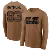 Men's Kalif Raymond New York Giants Brown 2023 Salute To Service Long Sleeve T-Shirt