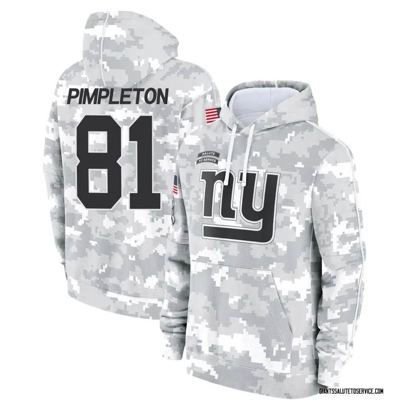 Men's Kalil Pimpleton New York Giants Camo Arctic 2024 Salute to Service Club Fleece Pullover Hoodie