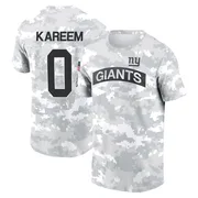 Men's Khalid Kareem New York Giants Camo Arctic 2024 Salute to Service Performance T-Shirt