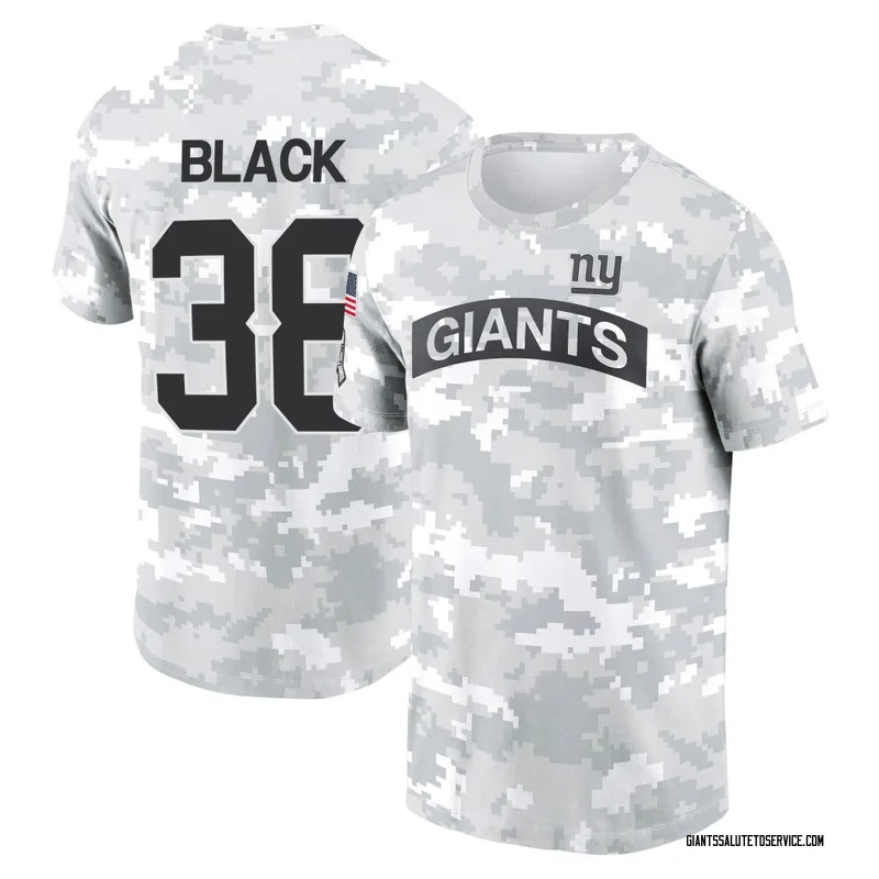 Men's Korie Black New York Giants Camo Arctic 2024 Salute to Service Performance T-Shirt