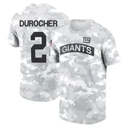 Men's Leo Durocher New York Giants Camo Arctic 2024 Salute to Service Performance T-Shirt