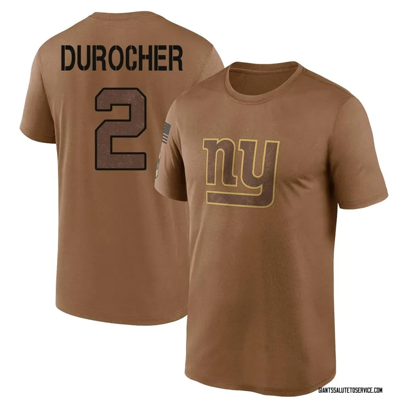 Men's Leo Durocher New York Giants Legend Brown 2023 Salute To Service Performance T-Shirt