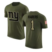 Men's Malik Nabers New York Giants Legend Olive Salute to Service T-Shirt