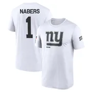 Men's Malik Nabers New York Giants Legend White 2024 Salute to Service Performance T-Shirt