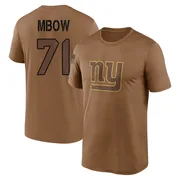 Men's Marcus Mbow New York Giants Legend Brown 2023 Salute To Service Performance T-Shirt