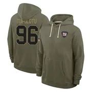Men's Marlon Tuipulotu New York Giants Olive 2025 Salute to Service Hoodie
