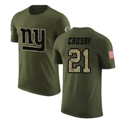 Men's Mason Crosby New York Giants Legend Olive Salute to Service T-Shirt