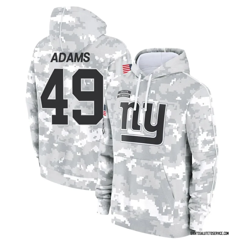 Men's Matthew Adams New York Giants Camo Arctic 2024 Salute to Service Club Fleece Pullover Hoodie