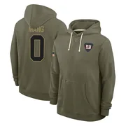 Men's Maximilian Mang New York Giants Olive 2025 Salute to Service Hoodie