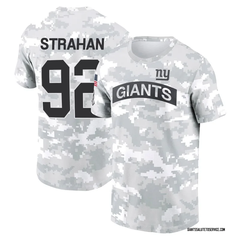 Men's Michael Strahan New York Giants Camo Arctic 2024 Salute to Service Performance T-Shirt