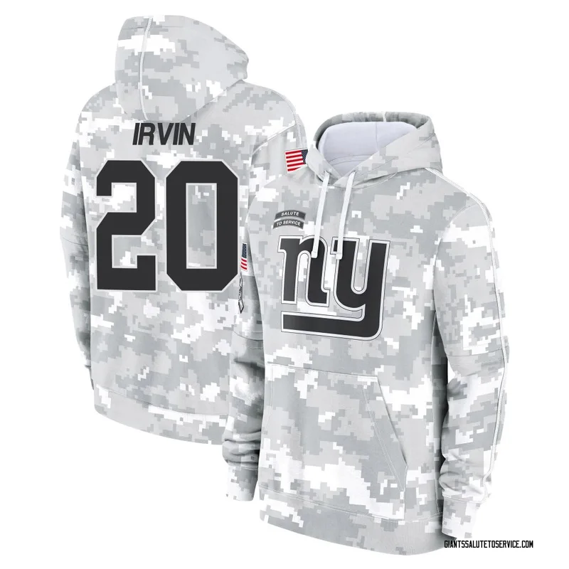 Men's Monte Irvin New York Giants Camo Arctic 2024 Salute to Service Club Fleece Pullover Hoodie