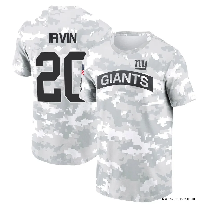 Men's Monte Irvin New York Giants Camo Arctic 2024 Salute to Service Performance T-Shirt