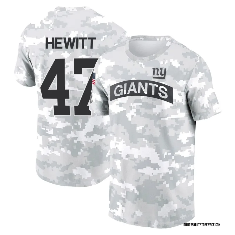 Men's Neville Hewitt New York Giants Camo Arctic 2024 Salute to Service Performance T-Shirt