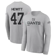 Men's Neville Hewitt New York Giants Gray 2024 Salute to Service Long Sleeve T-Shirt