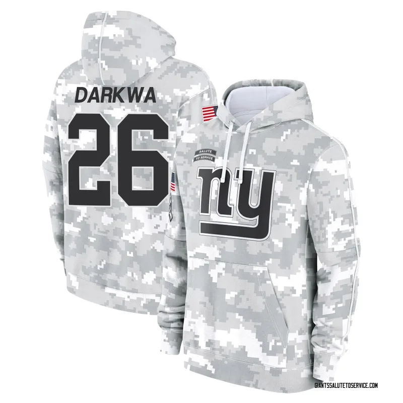 Men's Orleans Darkwa New York Giants Camo Arctic 2024 Salute to Service Club Fleece Pullover Hoodie