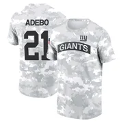 Men's Paulson Adebo New York Giants Camo Arctic 2024 Salute to Service Performance T-Shirt
