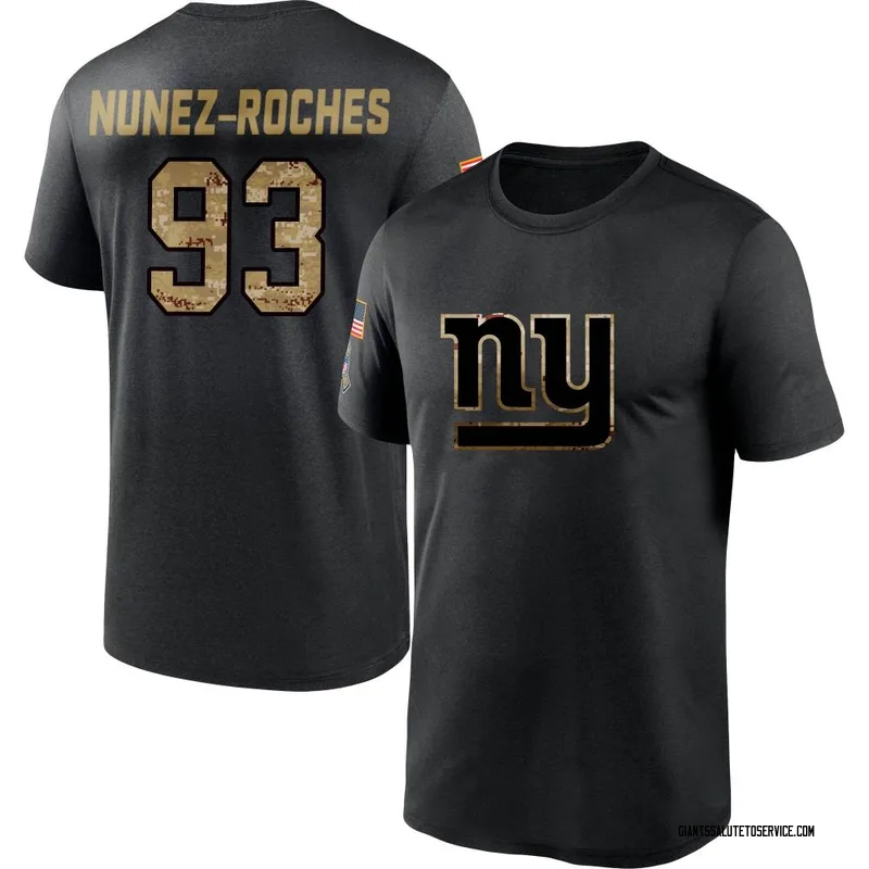 Men's Rakeem Nunez-Roches New York Giants Black 2020 Salute To Service Performance T-Shirt