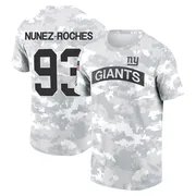 Men's Rakeem Nunez-Roches New York Giants Camo Arctic 2024 Salute to Service Performance T-Shirt