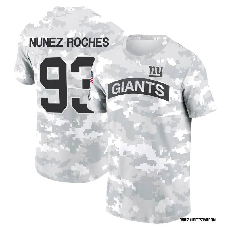 Men's Rakeem Nunez-Roches New York Giants Camo Arctic 2024 Salute to Service Performance T-Shirt