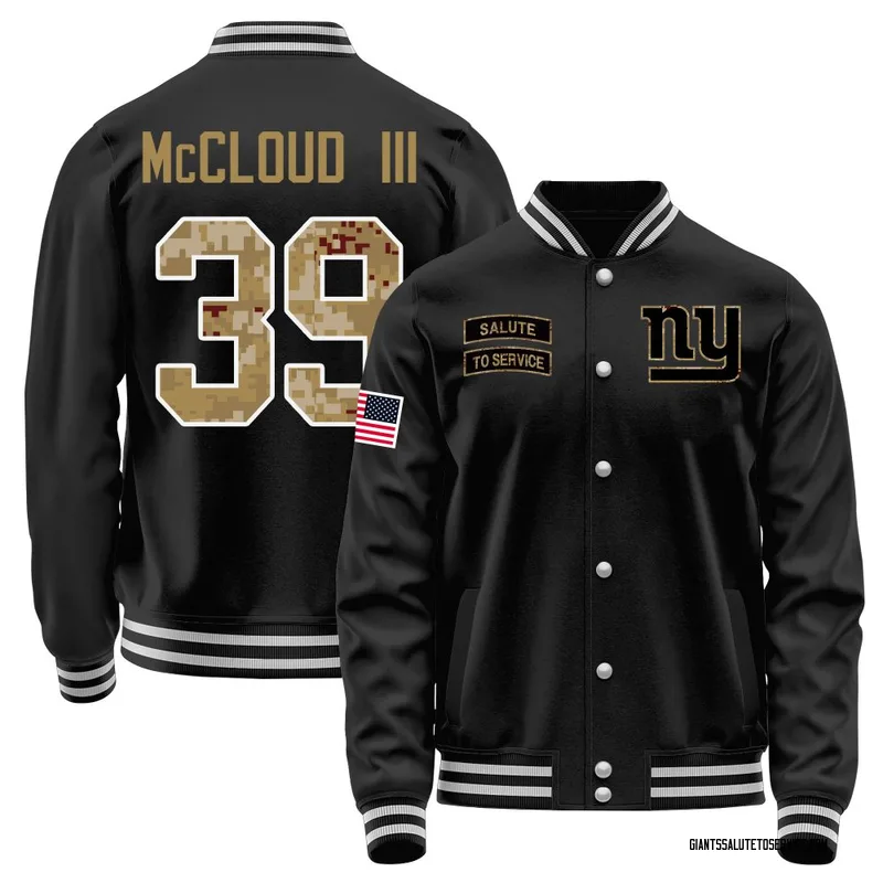 Men's Ray-Ray McCloud III New York Giants Black Salute to Service Sideline Performance Jacket
