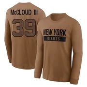 Men's Ray-Ray McCloud III New York Giants Brown 2023 Salute To Service Long Sleeve T-Shirt