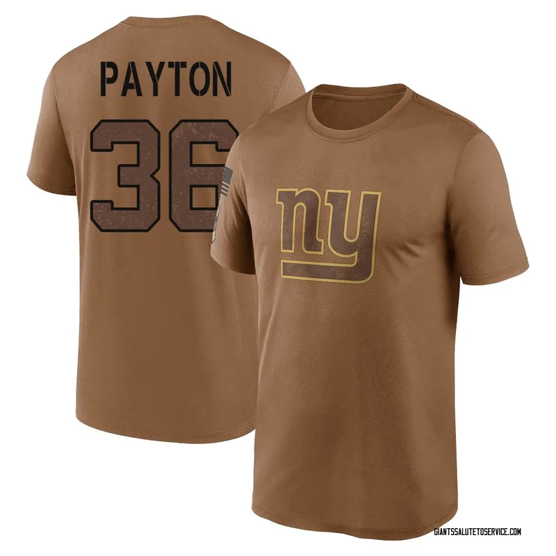 Men's Rico Payton New York Giants Legend Brown 2023 Salute To Service Performance T-Shirt