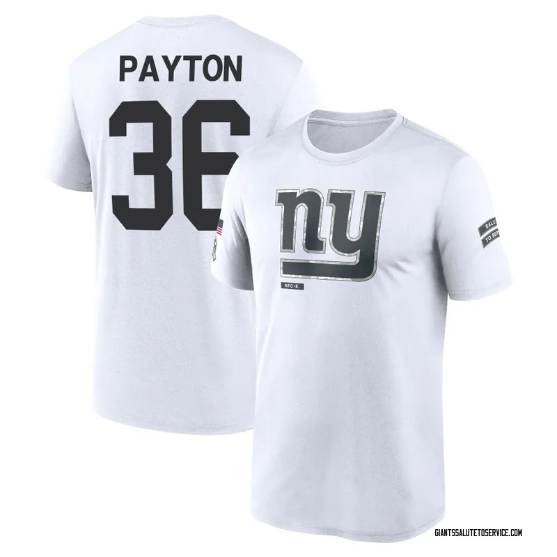 Men's Rico Payton New York Giants Legend White 2024 Salute to Service Performance T-Shirt