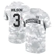Men's Russell Wilson New York Giants Camo Arctic 2024 Salute to Service Performance T-Shirt