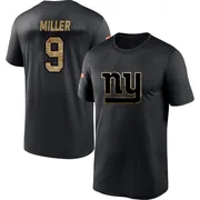 Men's Ryan Miller New York Giants Black 2020 Salute To Service Performance T-Shirt