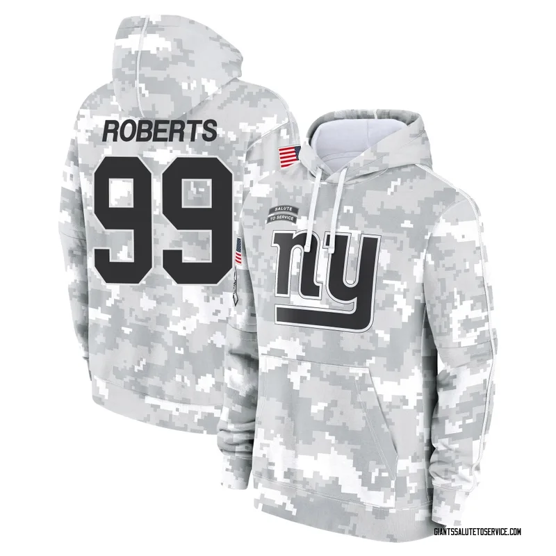 Men's Sam Roberts New York Giants Camo Arctic 2024 Salute to Service Club Fleece Pullover Hoodie