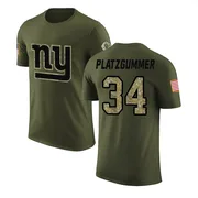 Men's Sandro Platzgummer New York Giants Legend Olive Salute to Service T-Shirt