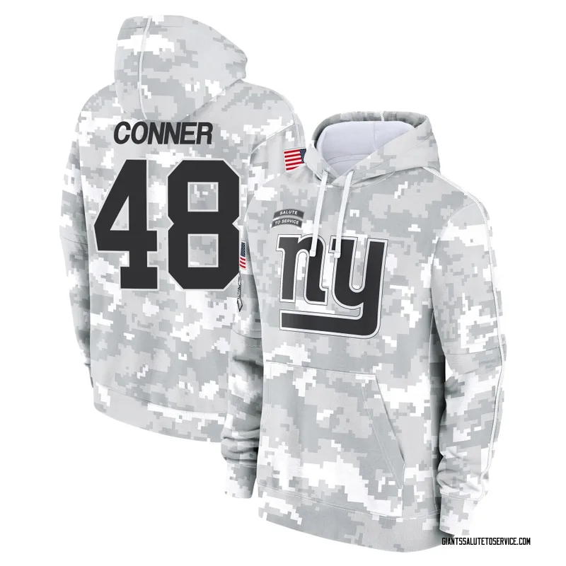 Men's Tanner Conner New York Giants Camo Arctic 2024 Salute to Service Club Fleece Pullover Hoodie