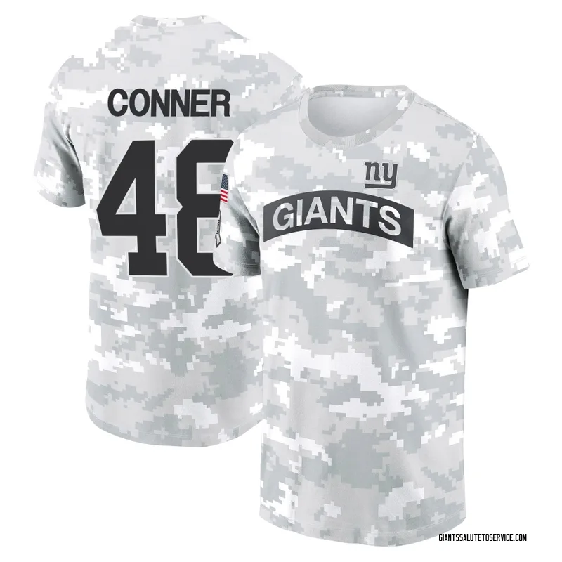 Men's Tanner Conner New York Giants Camo Arctic 2024 Salute to Service Performance T-Shirt