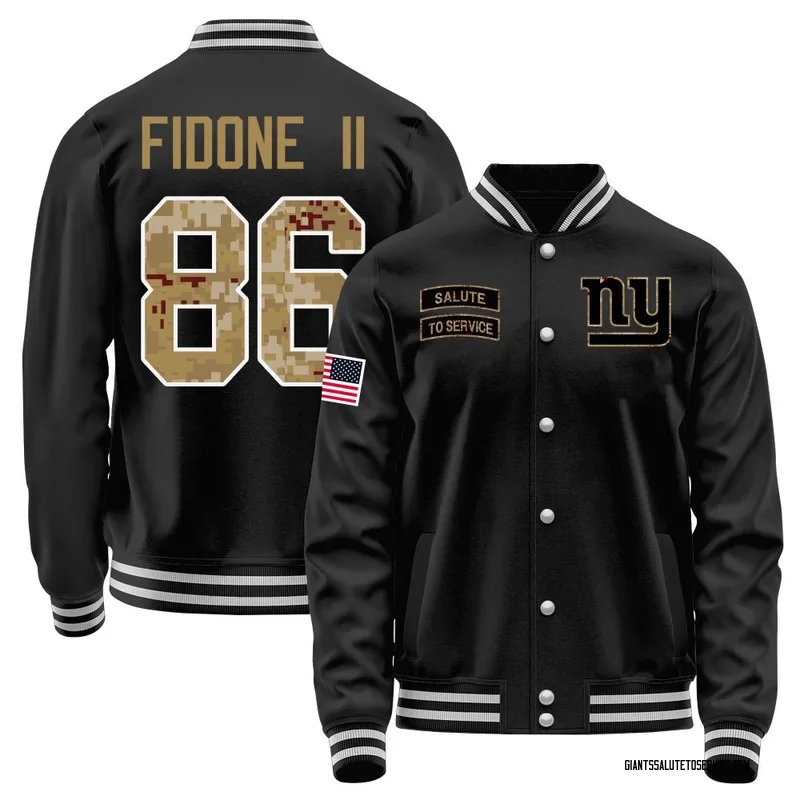 Men's Thomas Fidone II New York Giants Black Salute to Service Sideline Performance Jacket