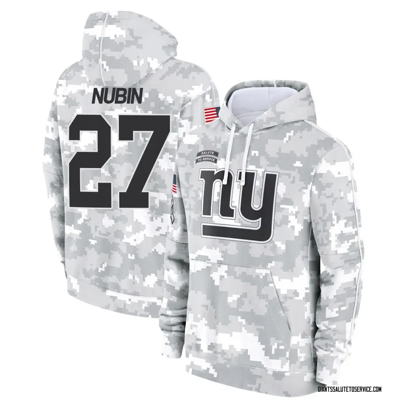 Men's Tyler Nubin New York Giants Camo Arctic 2024 Salute to Service Club Fleece Pullover Hoodie