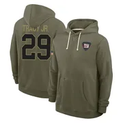 Men's Tyrone Tracy Jr. New York Giants Olive 2025 Salute to Service Hoodie