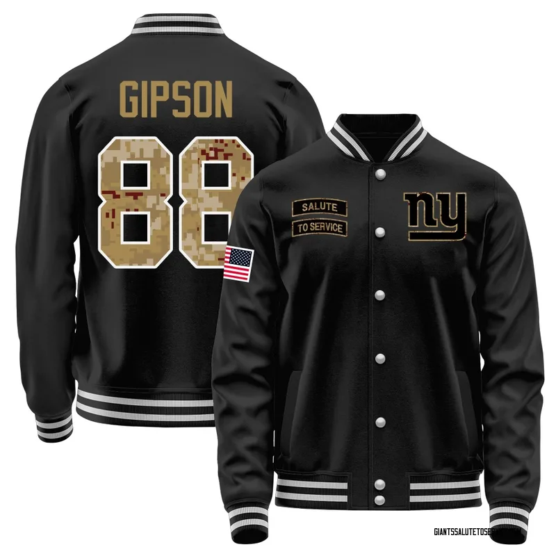 Men's Xavier Gipson New York Giants Black Salute to Service Sideline Performance Jacket