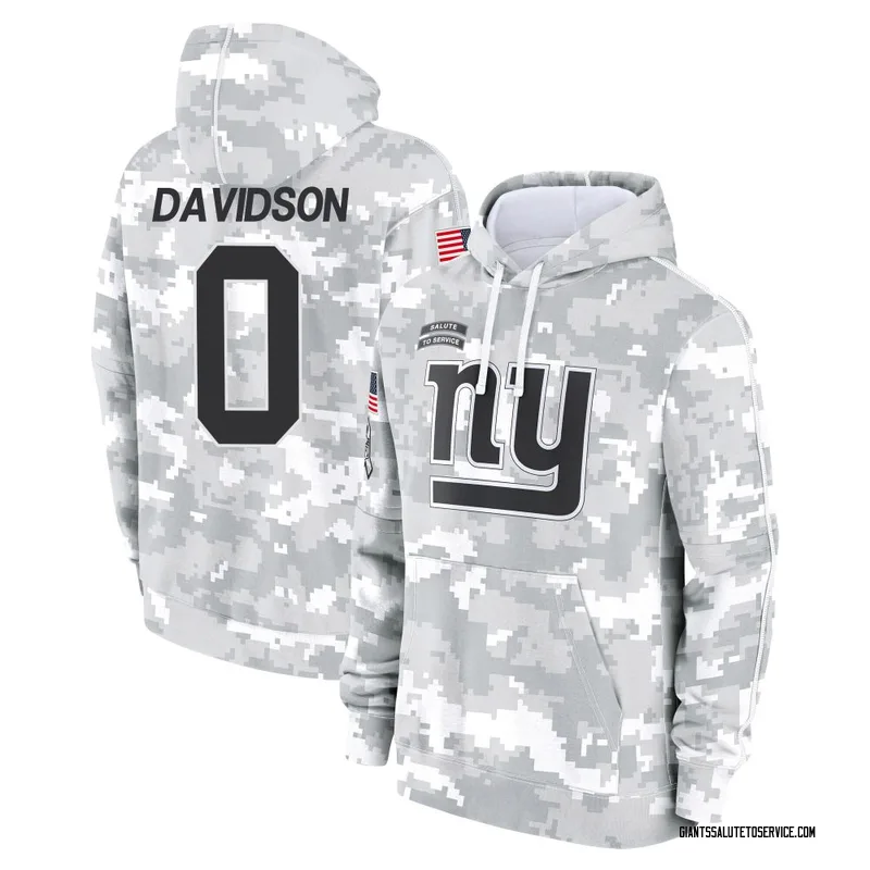 Men's Zach Davidson New York Giants Camo Arctic 2024 Salute to Service Club Fleece Pullover Hoodie