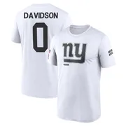 Men's Zach Davidson New York Giants Legend White 2024 Salute to Service Performance T-Shirt